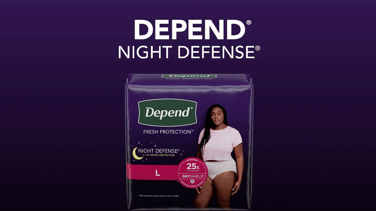 Depend® Incontinence Night Defense® Underwear for Women